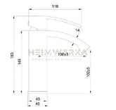 Aqua-Concept "Duo" Waschtischarmatur (Mattschwarz)